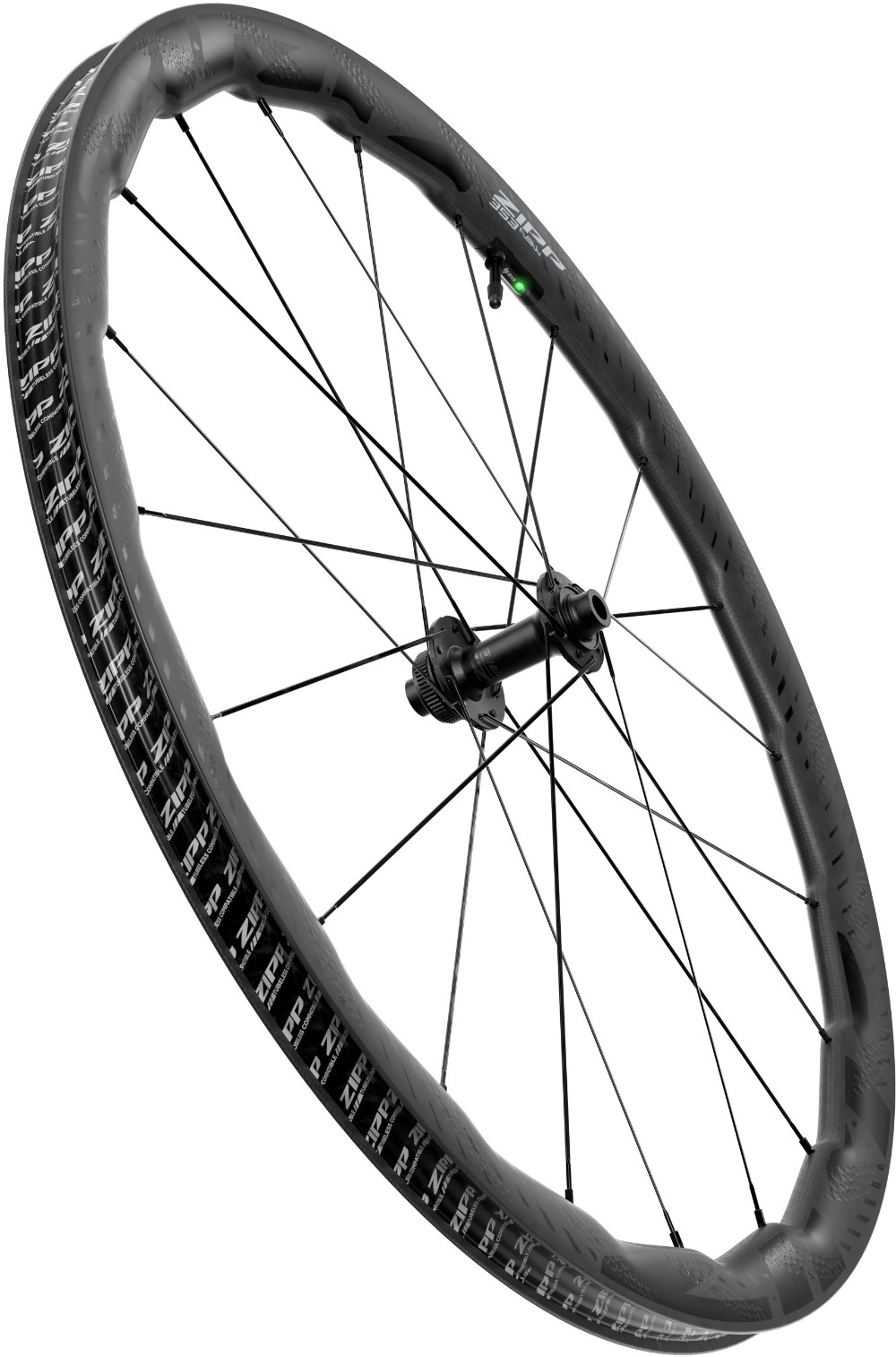 353 Nsw Carbon Tubeless Disc Brake Center Locking 700C Front Wheel - Wheel Sensor Included image 1