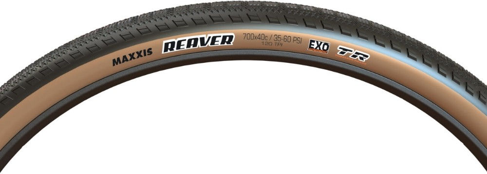 Reaver Folding 120tpi Hyprx/Exo/Tubeless Ready Tan Wall 700c Gravel Bike Tyre image 1