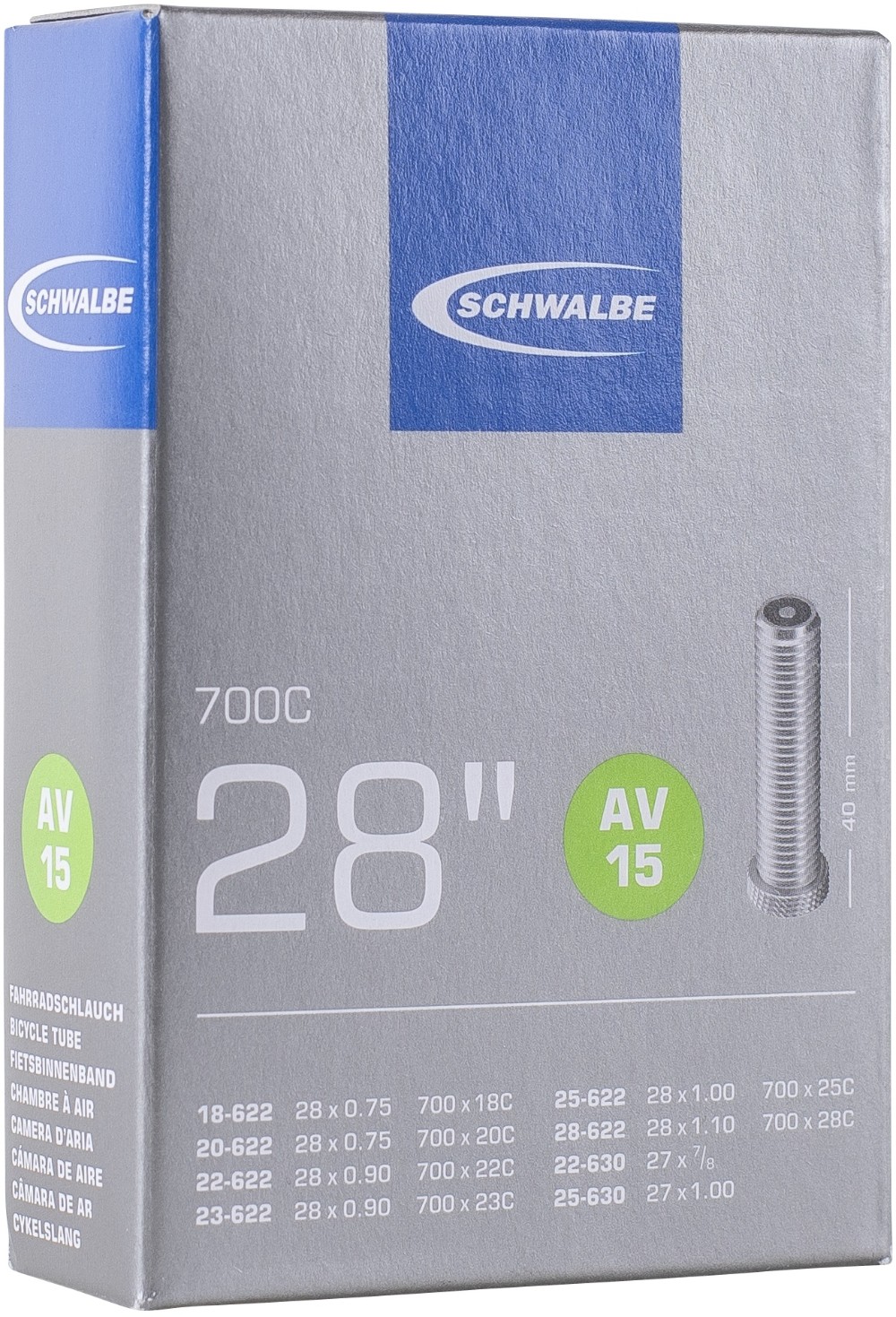 AV15 28"/700C Inner Tube Schrader Valve image 0