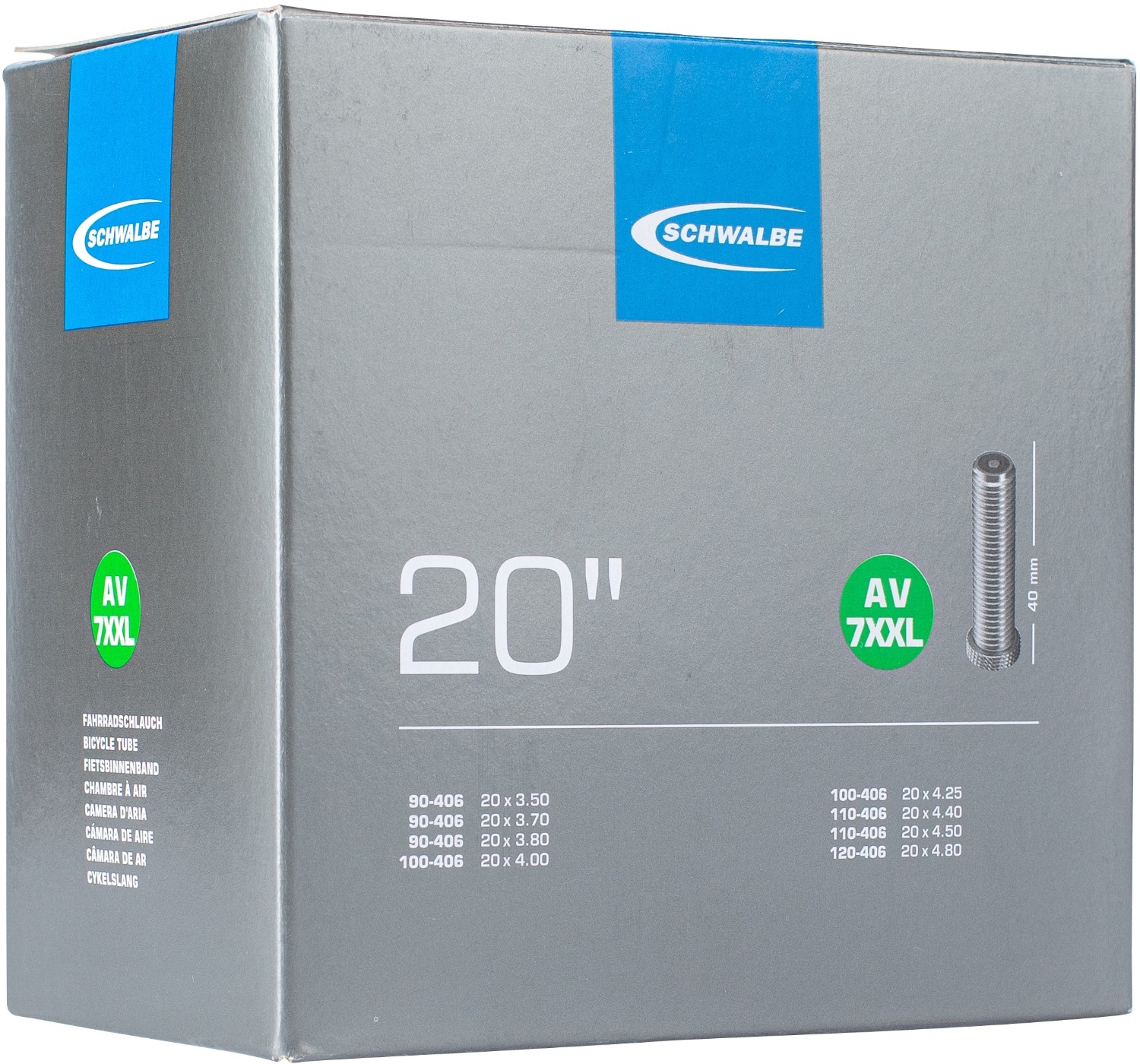 Schwalbe AV7XXL TR4 20" Inner Tube Schrader Valve product image