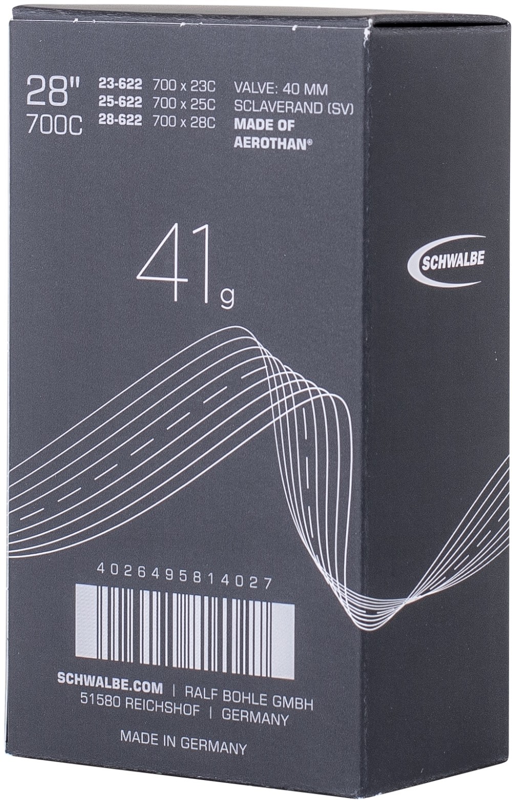 SV20E 28"/700C Race Aerothan TPU Inner Tube Presta Valve image 1