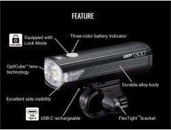AMPP 1300 Lumens USB Rechargeable Front Light image 4
