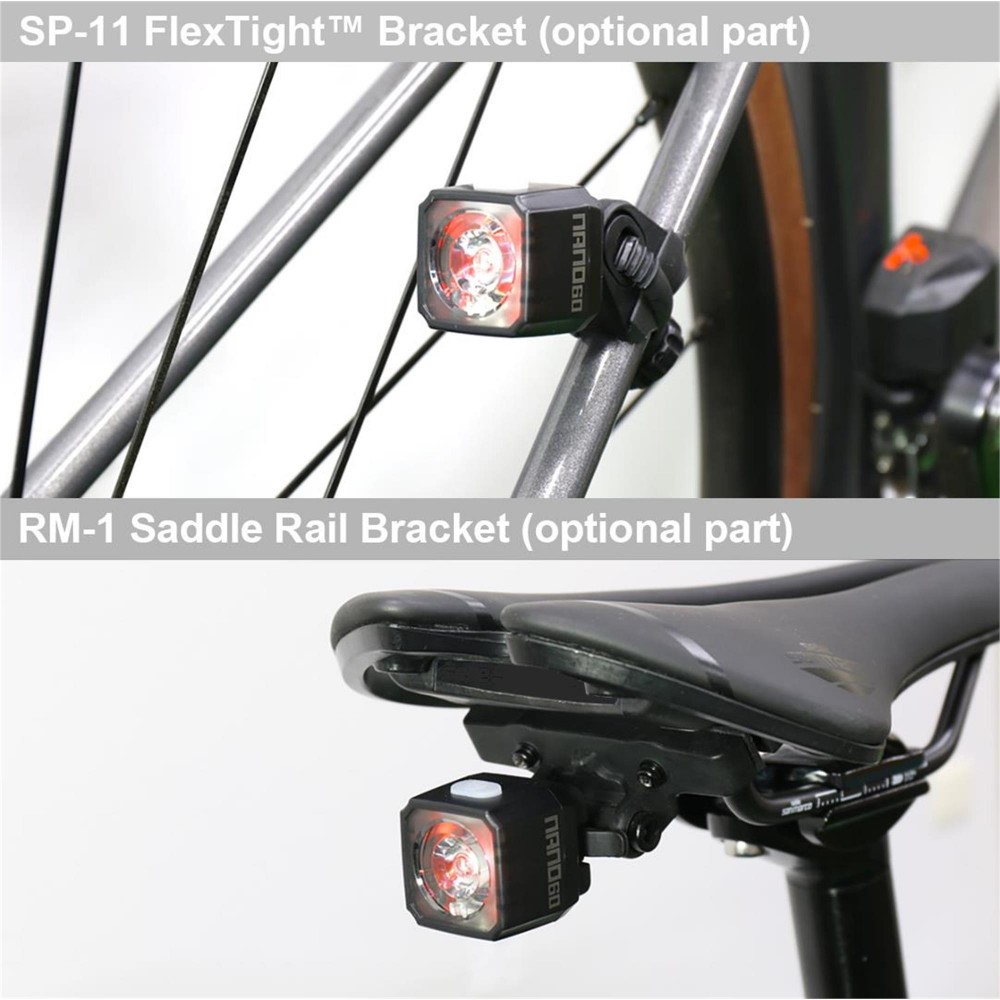 Cateye Nano-F & Nano 60 Lumens USB Rechargeable Light Set | Tredz Bikes