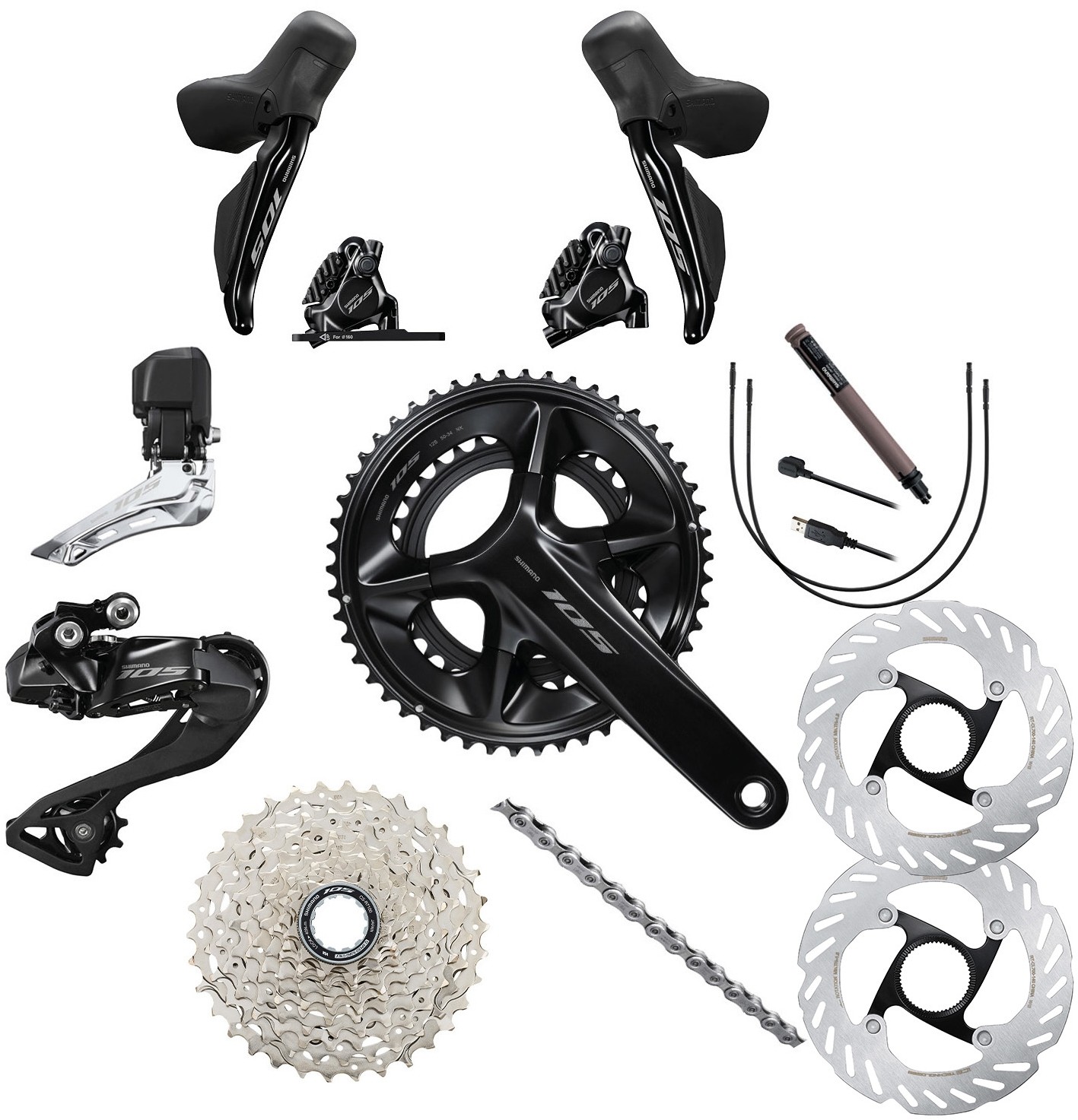 Shimano 105 R7150 Di2 Groupset product image