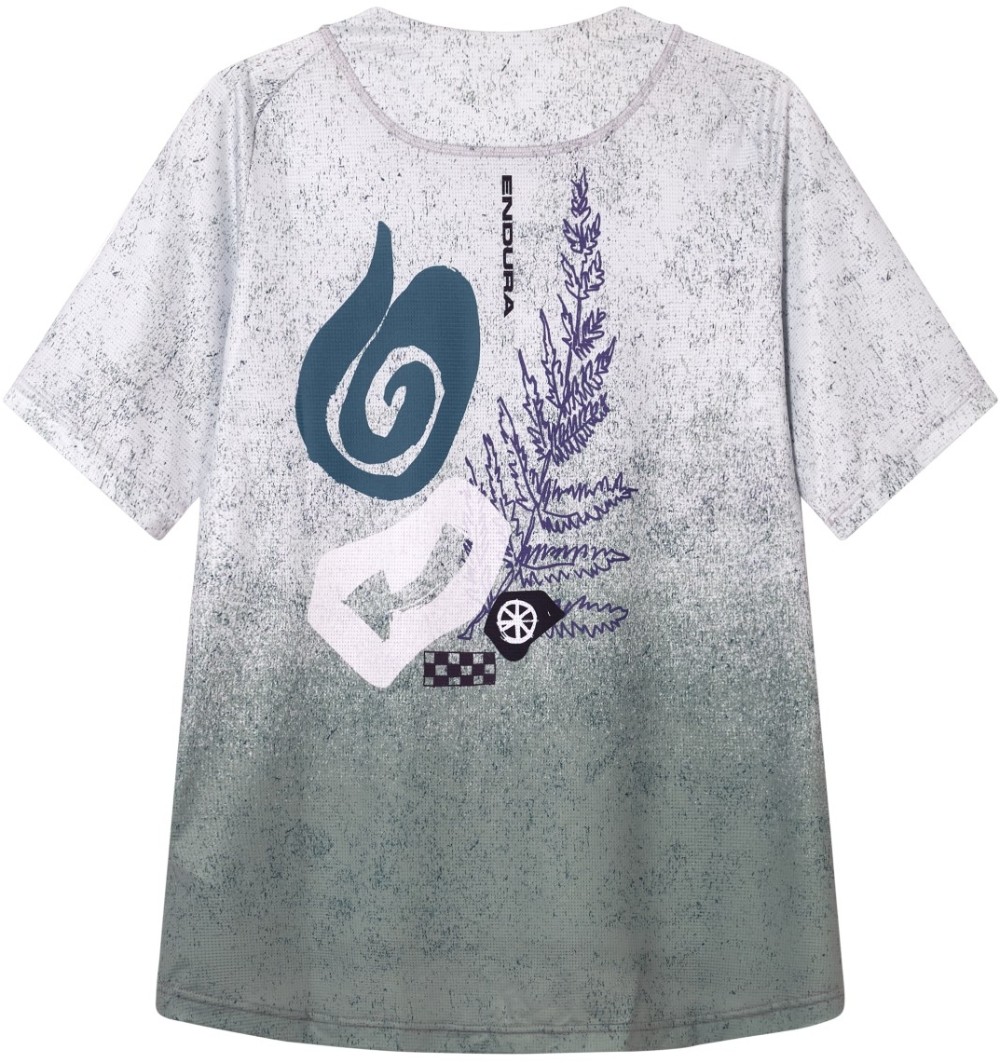 SingleTrack Womens Short Sleeve Cycling Print Tee image 1