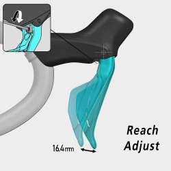 GRX ST-RX715/BR-RX410 bled hydraulic Di2 STI lever RH front image 4