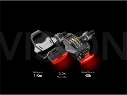 Keo 2 Max Vision Road Bike Pedals with USB Rechageable Rear Light 60 Lumens image 9