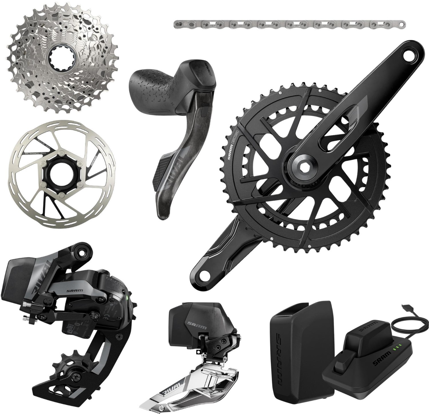 SRAM Rival AXS E1 2X Groupset product image