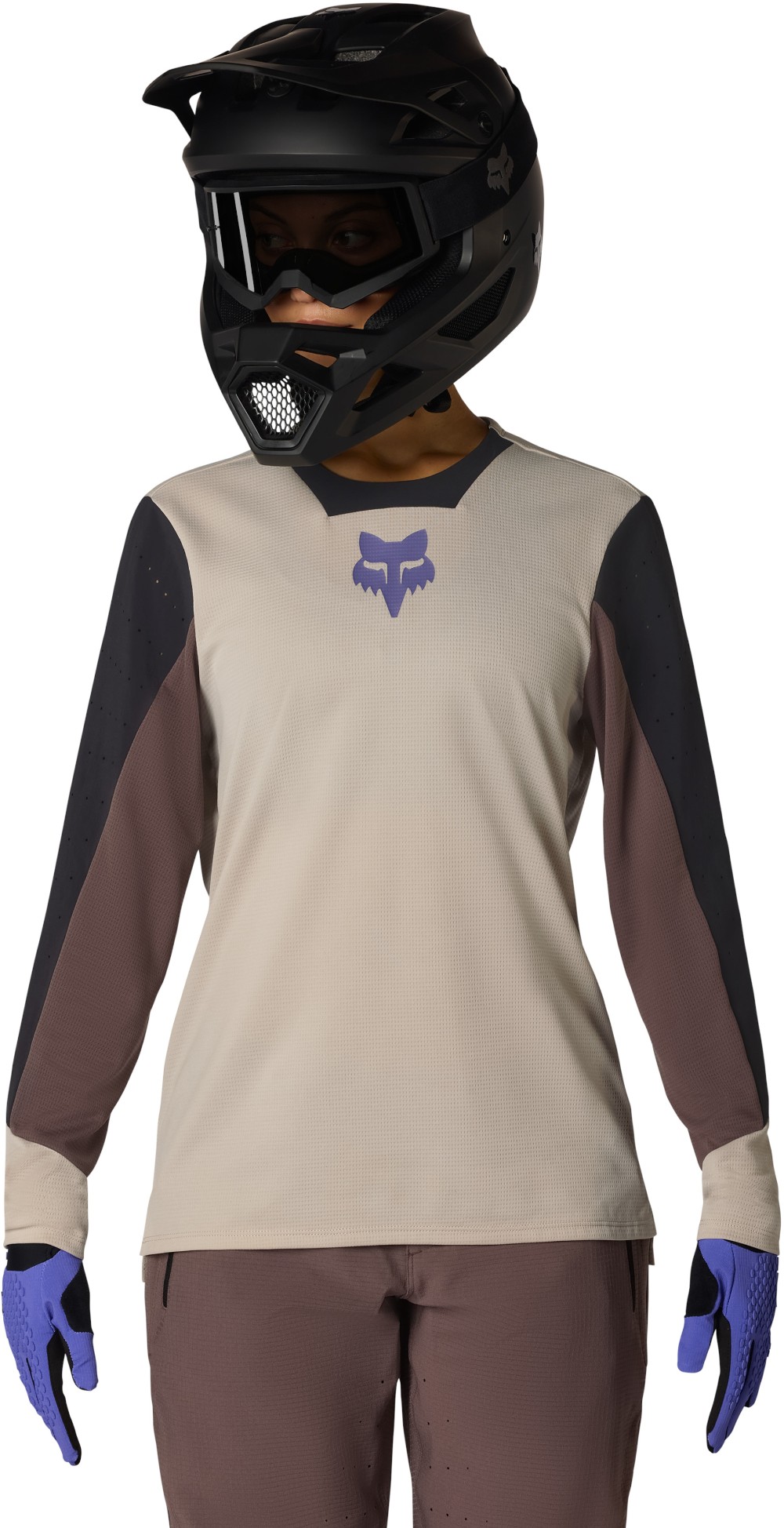 Defend Park Womens Long Sleeve Trail MTB Cycling Jersey image 2
