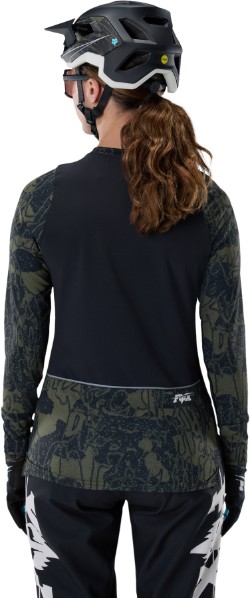 Defend Lunar Special Edition Womens Long Sleeve Thermal MTB Cycling Jersey image 3