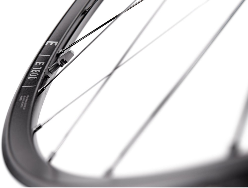 E 1800 SPLINE 23mm Center Lock Disc Brake Clincher Front 700c Road Wheel image 1