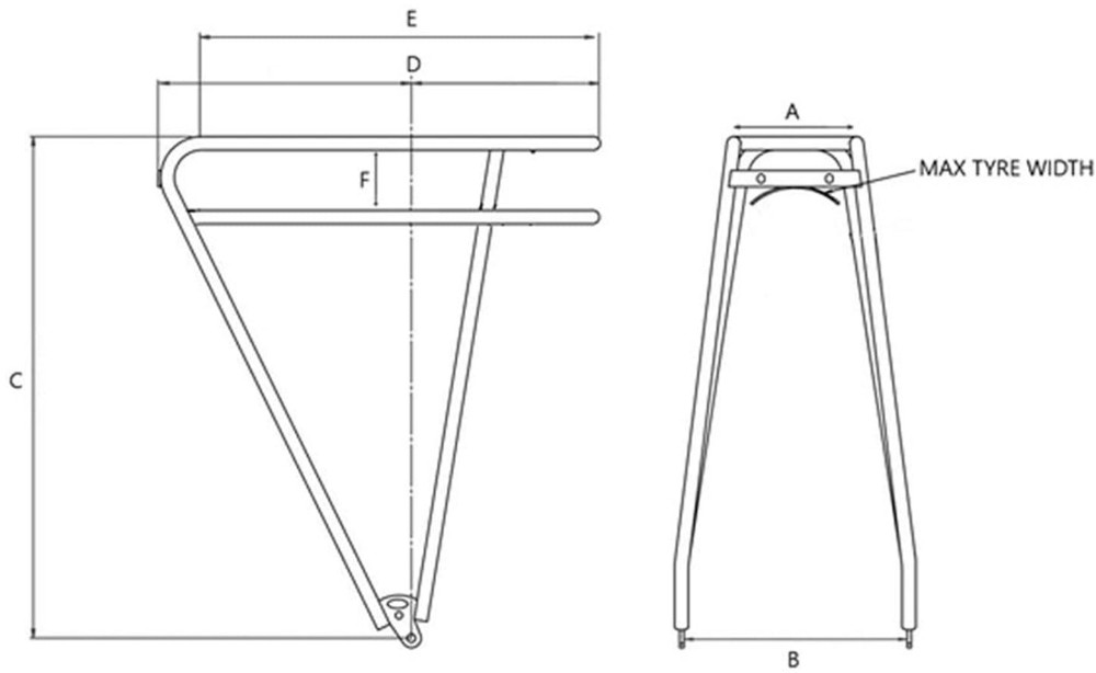 Tour Ultralite Rear Pannier Rack image 1