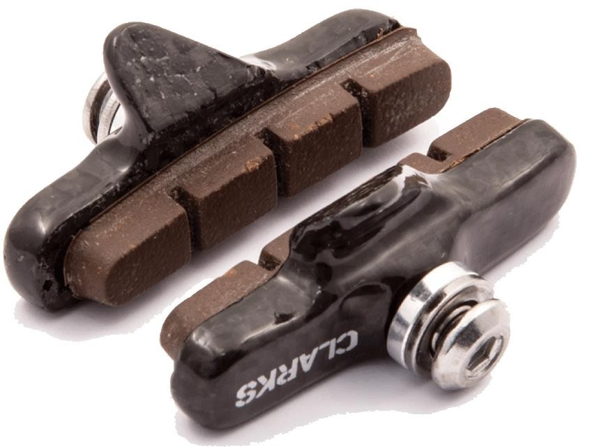 Clarks Road Brake Pads w/Ultra-lite Carbon Carrier & Insert Pads for Carbon Rims product image