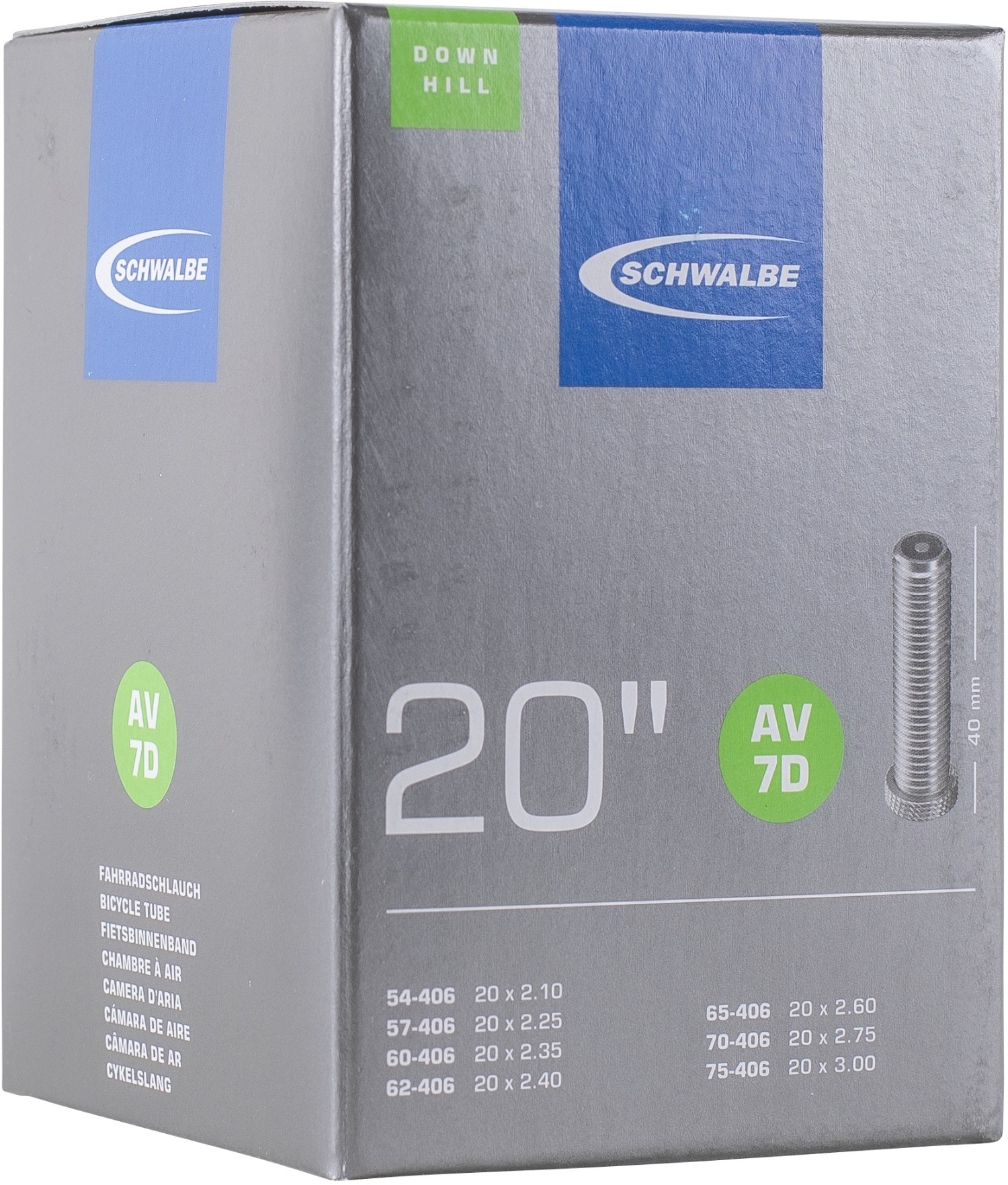 Schwalbe AV7D TR4 Downhill 20" Inner Tube Schrader Valve product image