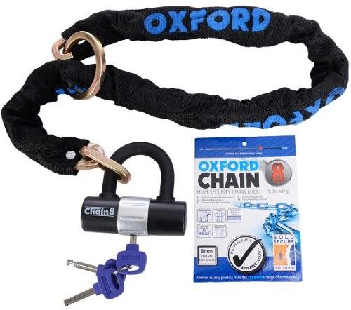 Oxford Chain8 Sold Secure Silver Chain Lock With Padlock product image