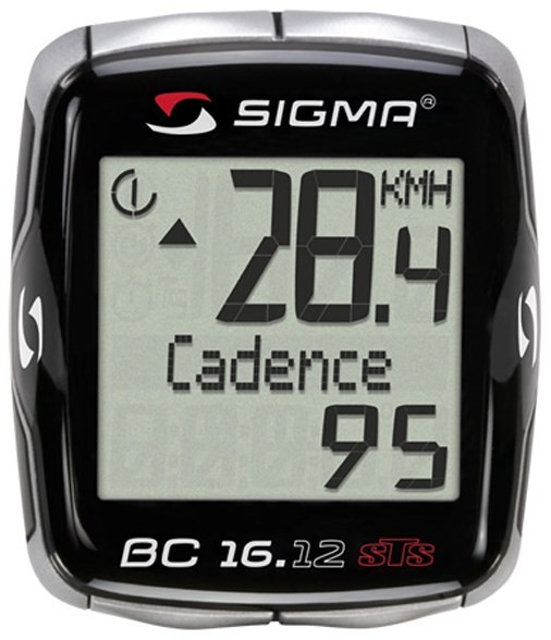 Sigma BC 16.12 STS CAD 16 Function Wireless Cycle Computer With Cadence product image