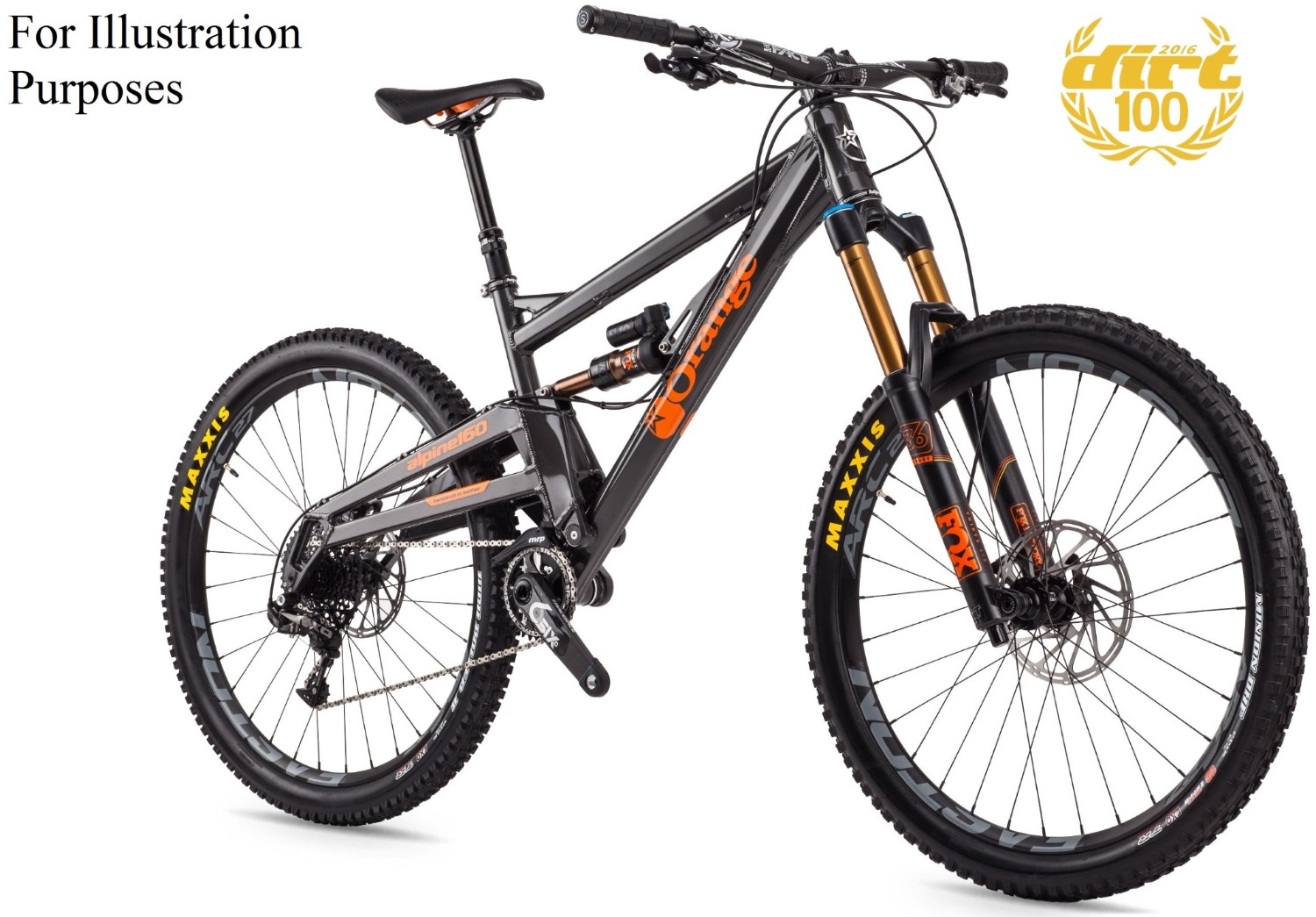 Orange Alpine 160 Factory Mountain Bike 2016 - Full Suspension MTB product image