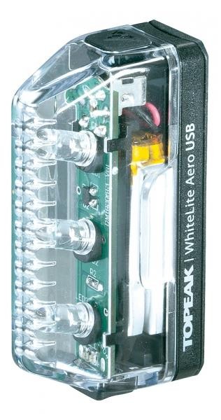 Topeak Whitelite Aero USB Rechargeable 3 LED Front Light product image