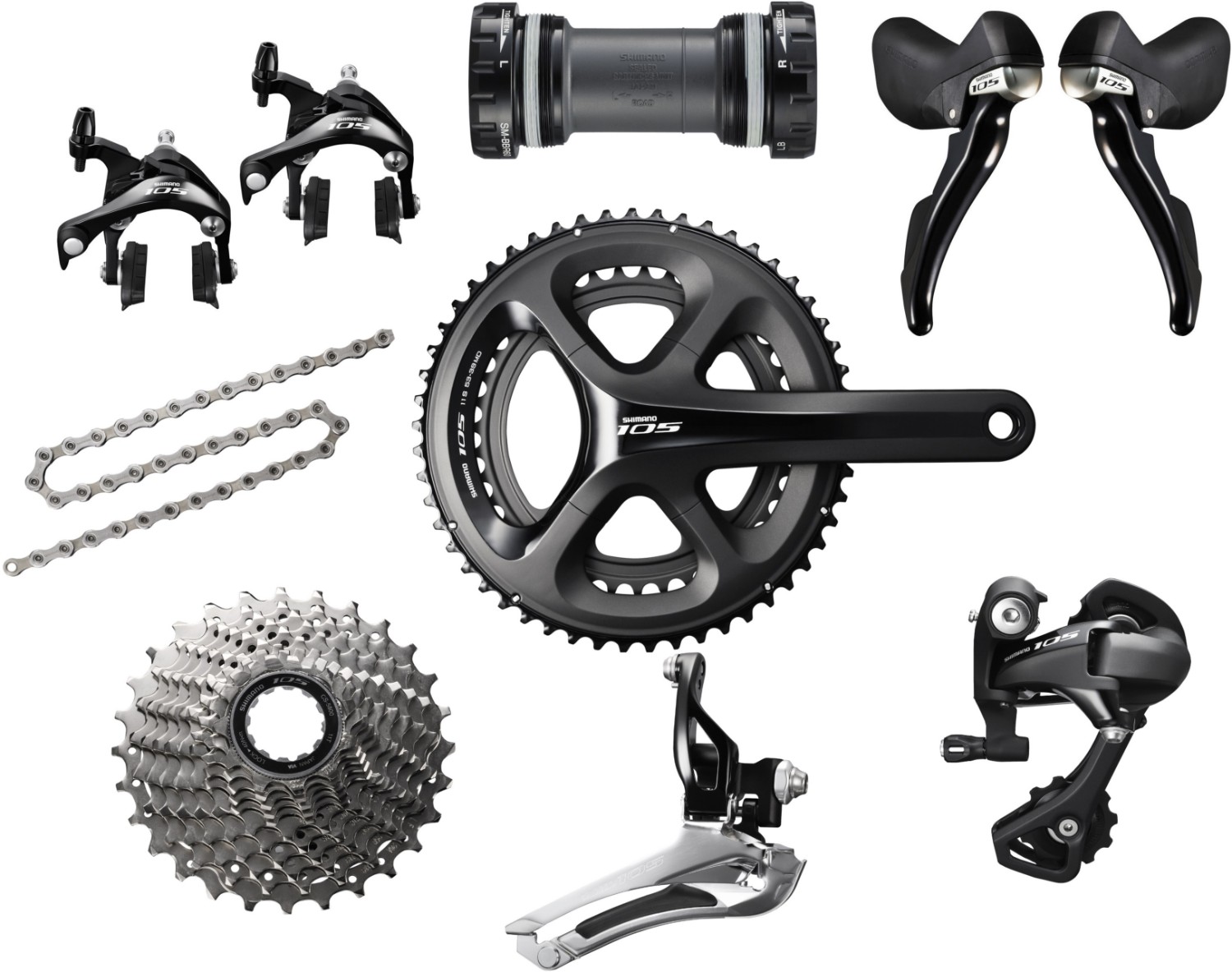 Shimano 105 5800 Black Groupset - 11 Speed product image