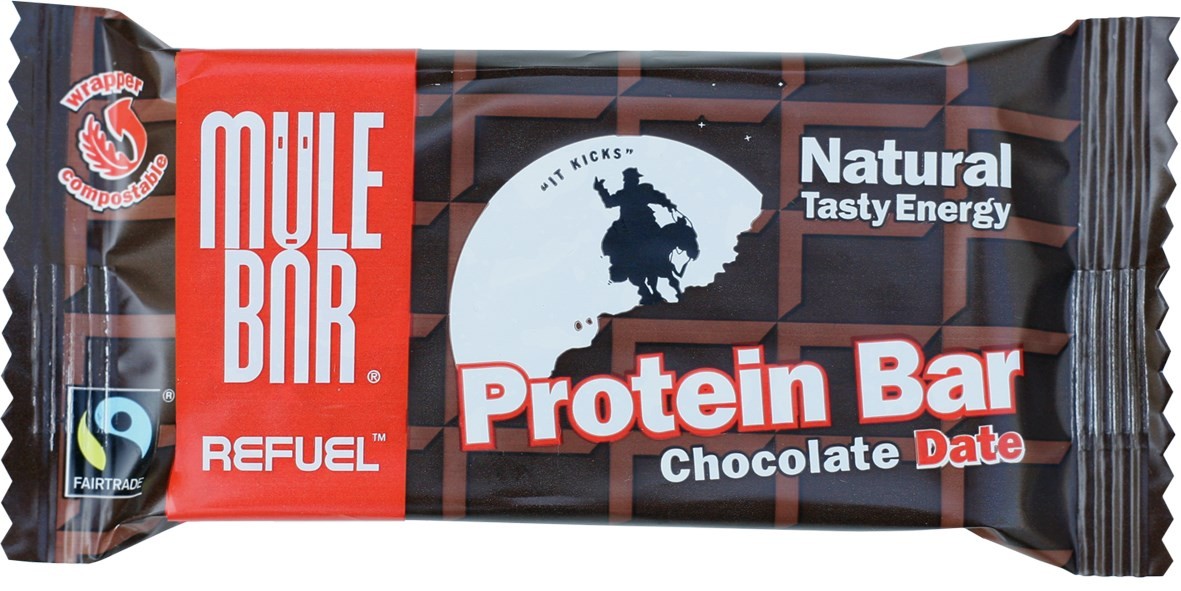 Mulebar ReFuel Protein Bar - Chocolate Date - 65g x Box of 20 product image